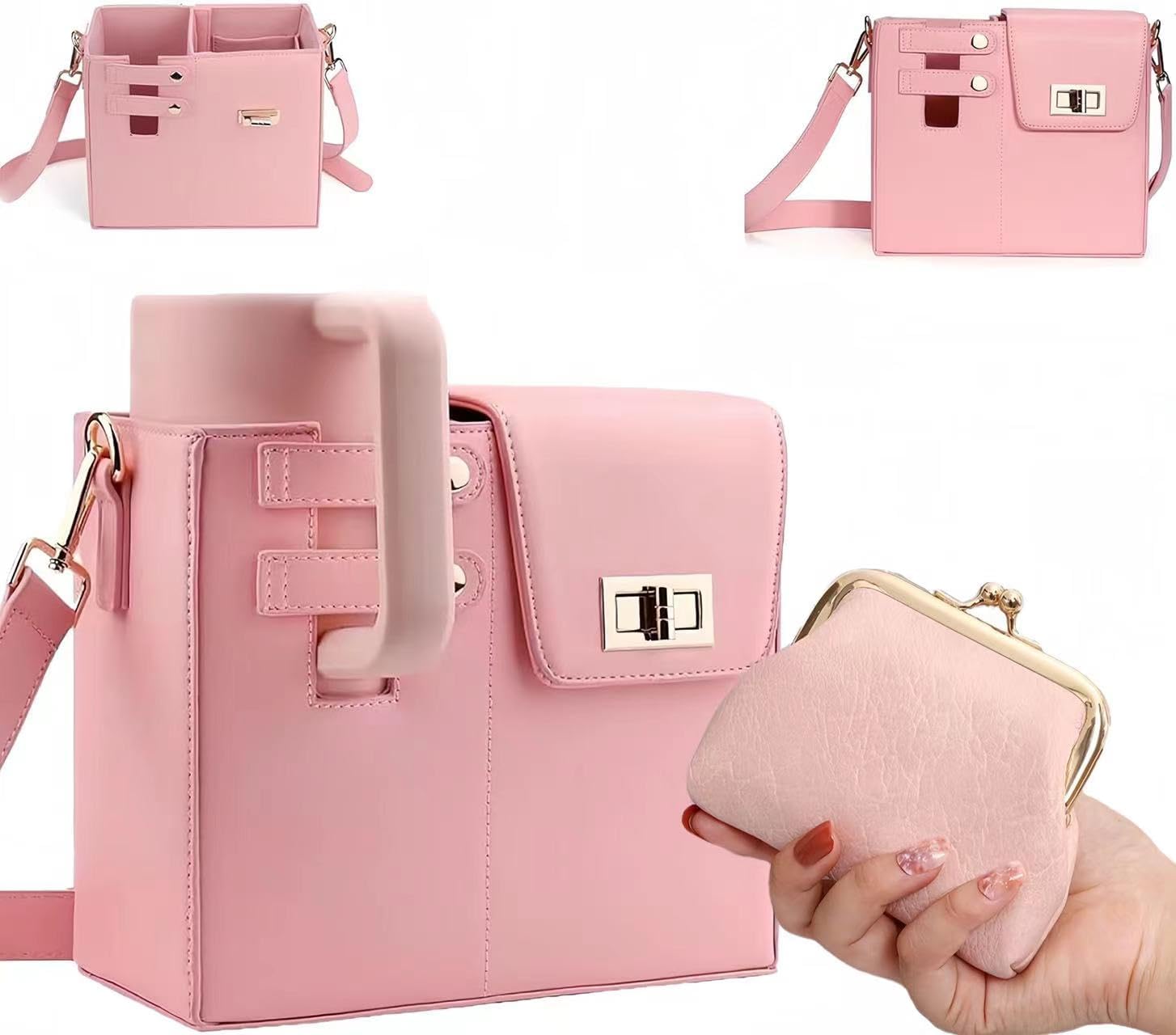 Stylish Outdoor Crossbody Water Bottle Bag with Adjustable Strap - Perfect for Adventures!